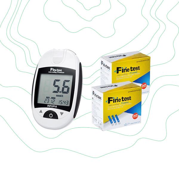 Глюкометр Finetest Avto-coding Premium + 100 тест-смужок