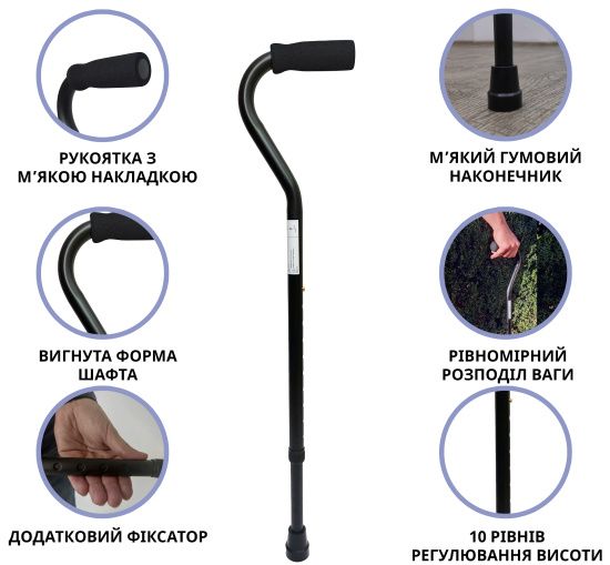 Палиця алюмінієва телескопічна 10100/C/E