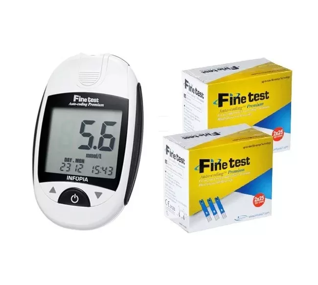 Глюкометр Finetest Avto-coding Premium + 100 тест-смужок